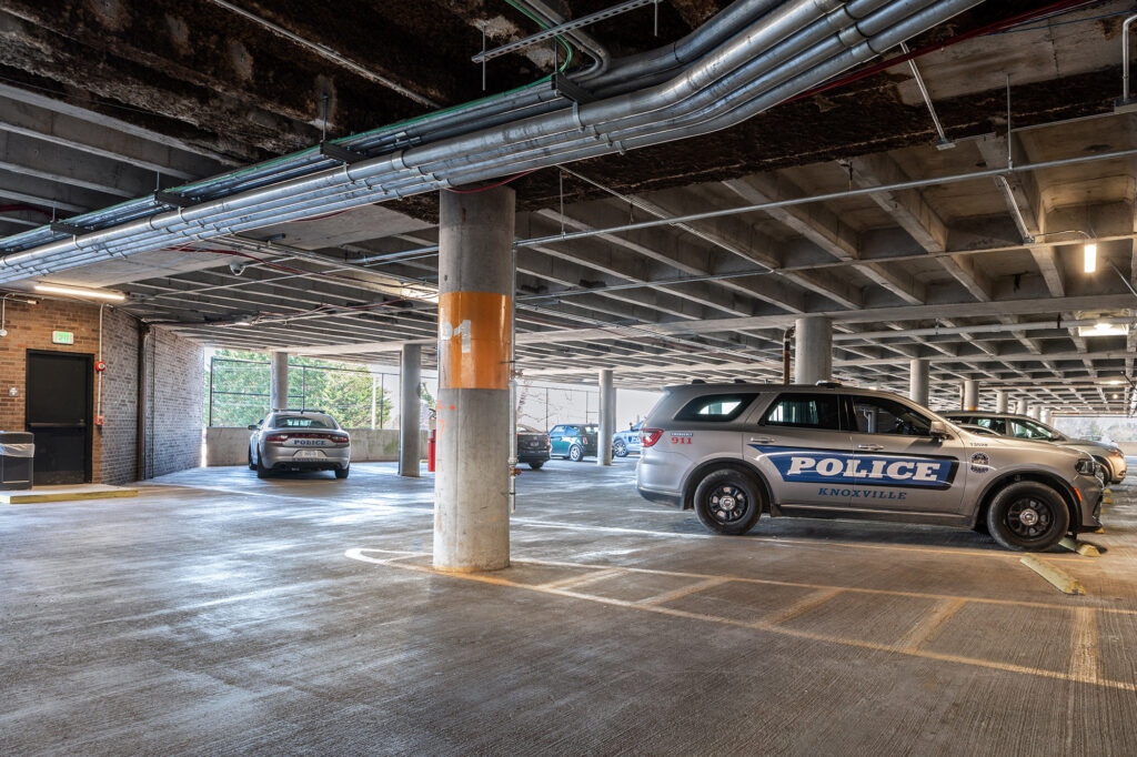 Knoxville Public Safety Renovation Exterior Garage