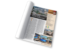 Magazine page of the 2023 Officer.com Award to Flagler County Sheriff's Complex.