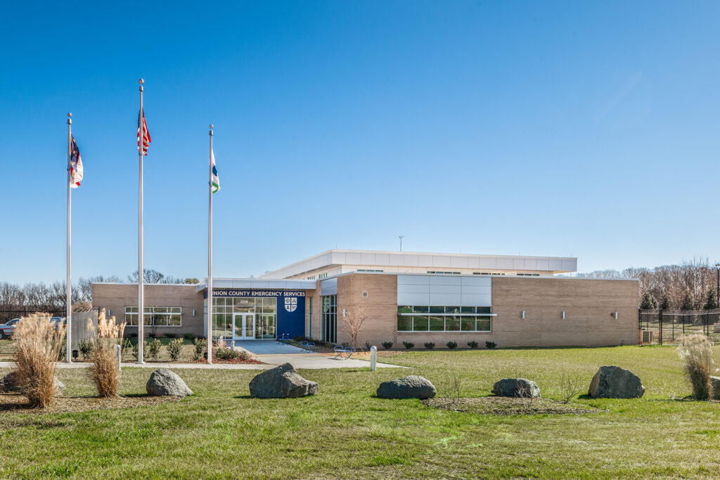 Union County EOC & 911 Center exterior of building.