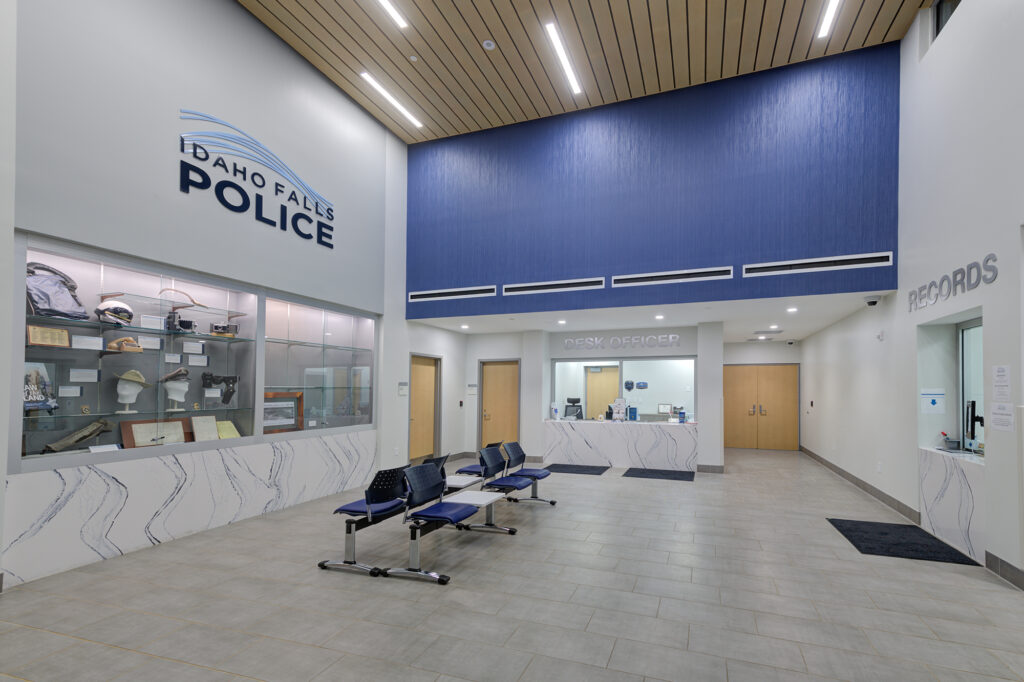 Idaho Falls Police Headquarters lobby.