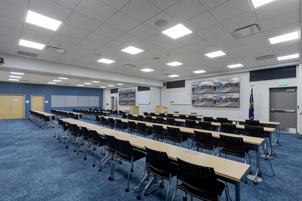 Idaho Falls Police Headquarters classroom.