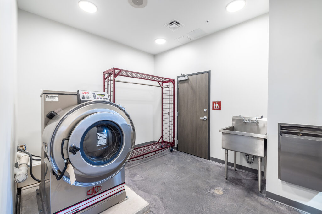 Orlando Fire Station No. 11 decontamination room.