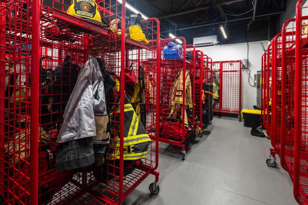 St. Johns County Fire Station No. 11 and Sheriff's Operation Center turn out room.